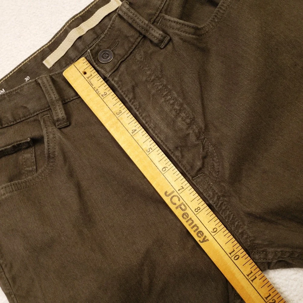 Banana Republic Slim Linen Trousers Mens 30x30 Brown Casual Pants Lightweight